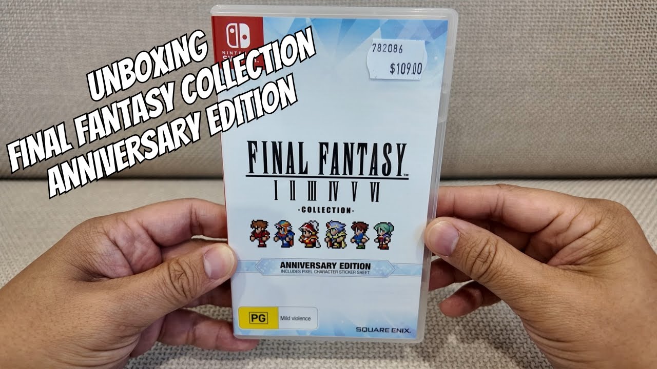 Unboxing Final Fantasy I-VI Collection Anniversary Edition on