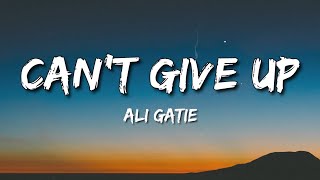 Can't Give Up - Ali Gatie ( Lyrics )