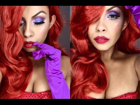 Jessica Rabbit Halloween Makeup Tutorial - YouTube.