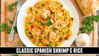 Spanish Shrimp and Rice | Quick & Easy ONEPAN Recipe