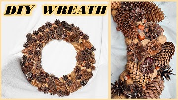 AUTUMN/FALL WREATH DIY | no cost natural wreath