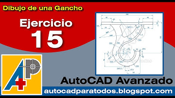 AutoCAD Avanzado - Ejercicio 15  (Dibujo de un Gancho)