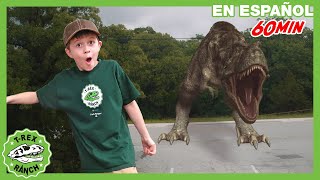 TREX en el estacionamiento | Videos de dinosaurios y juguetes para niños