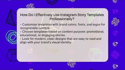 How Do I Effectively Use Instagram Story Templates Professionally? - Everyday-Networking