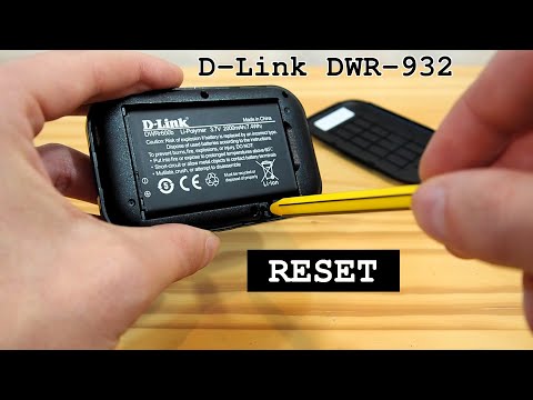 D-Link DWR-932 portable 4G router Wi-Fi • Factory reset