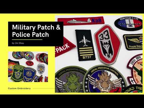 Custom Police Patches with Velcro/Iron on By No1 Patch Maker