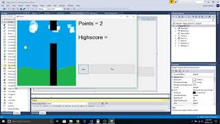 How to make Flappy Bird the game in C# visual studio (Preview) screenshot 3