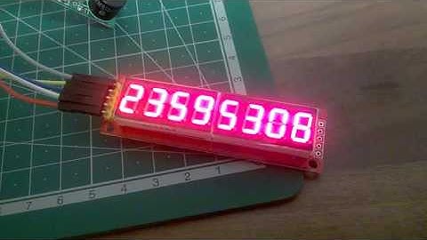 Arduino Countdown Timer using  MAX7219 module