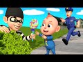Stay Safe! 🚓 Important Safety Tips for Kids with Fun Police Cartoon | Nursery Rhymes & Kids Songs