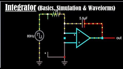 Op amp Integrator - Integrator - Integrator Simulation (Animation), Circuit and Formula - Falstad