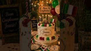 Happy Birthday Jeanie 🎂 | Italian Birthday Song for Jeanie