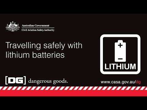 Video Travelling safely with lithium batteries