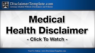 Medical Health Disclaimer