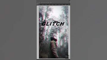 EASIEST WAY FOR THE GLITCH EFFECT #photoediting #hacks #diy #photoshop #tutorial #effect  #glitch