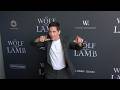 Mike Manning on the red carpet at the premiere of "The Wolf and the Lamb"