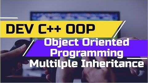Object Oriented Programming C++ on DevC Multiple Inheritance in Urdu/Hindi