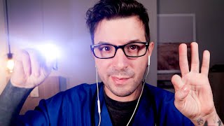 ASMR - EXAMEN de NERVIOS CRANEALES - asmr Español MEDICO para DORMIR