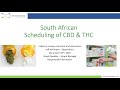 South African Scheduling of CBD & THC