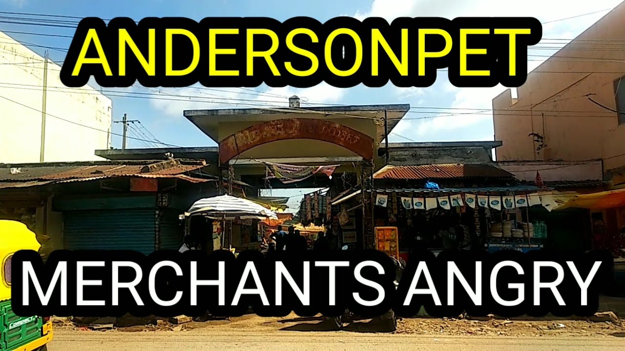 KGF ANDERSONPET MARKET MERCHANTS ANGRY