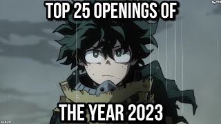 TOP 25 Openings de Anime del Año 2023 (Party Rank)
