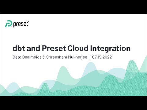 dbt and Preset Cloud Integration