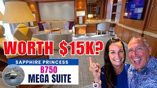 Sapphire Princess Grand Suite Tour Aft Cabin B750 Inside Look