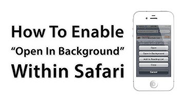 [iOS Advice] Open Links In The Background When Using Safari