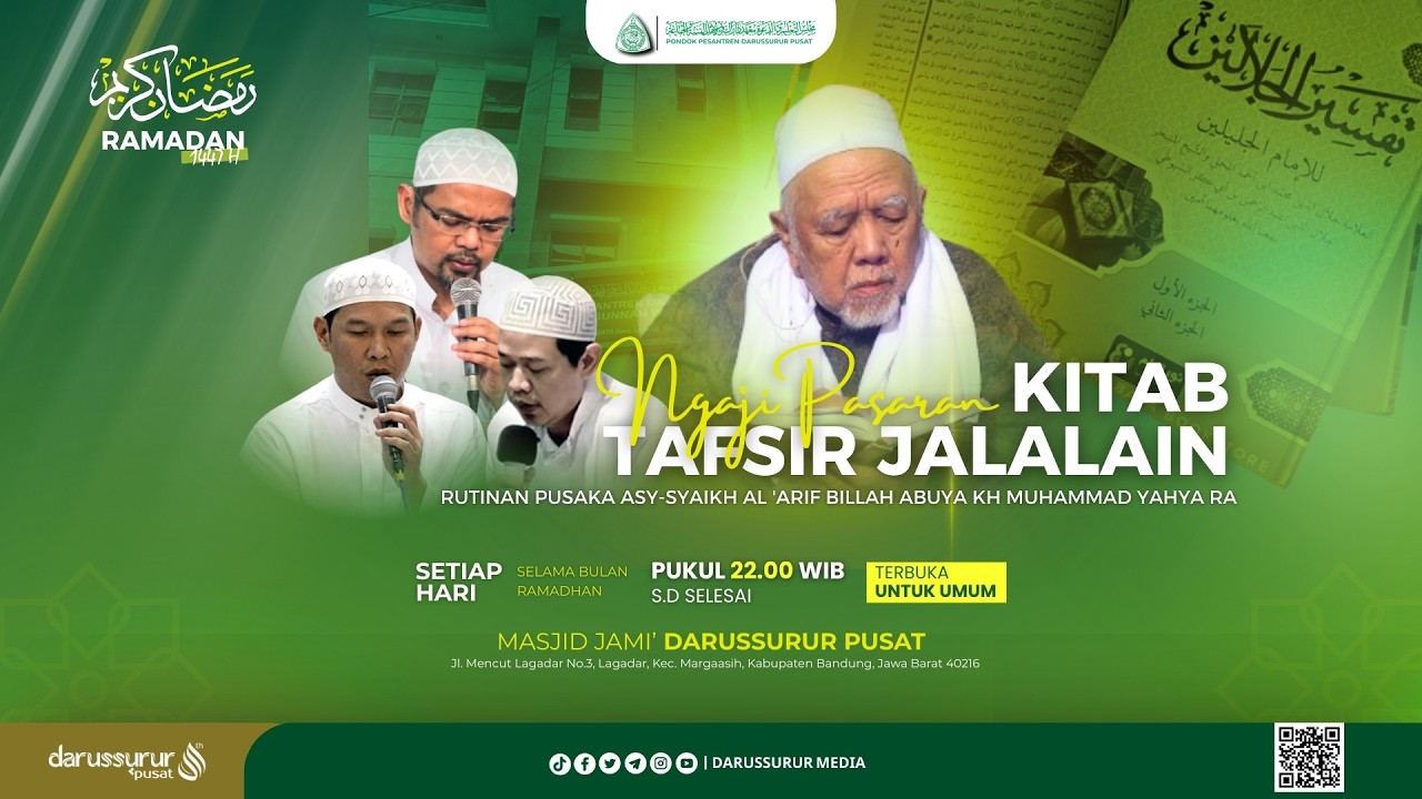 LIVE | KAJIAN PASARAN KITAB TAFSIR JALALAYN RUTINAN PUSAKA ABUYA KH.MUHAMMAD YAHYA RA
