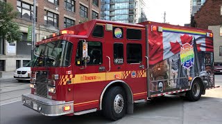 Toronto Fire Station 332 Responding To A Call | Pumper, High Rise Unit, District Chief