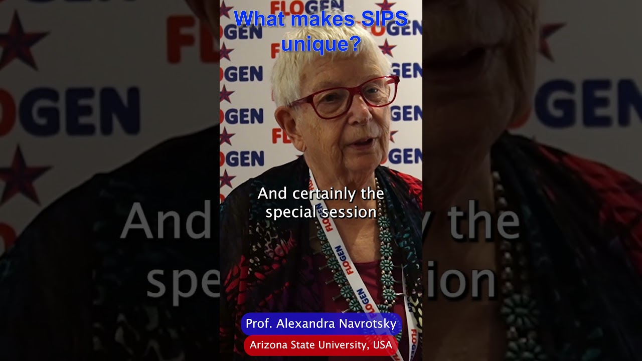 Prof. Alexandra Navrotsky, Arizona State University, USA Impressions on FLOGEN SIPS 2023 (Part 1)
