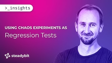 Using Chaos Experiments as Regression Tests