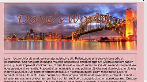 Adding a Background Image in Dreamweaver CC2017