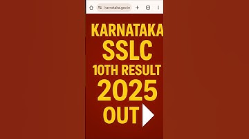 🔵 Karnataka SSLC Result 2025 Out | How to Check Karnataka SSLC Results 2025 ? Check SSLC 10th Result