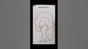#Easy tree drawing #easy #short video