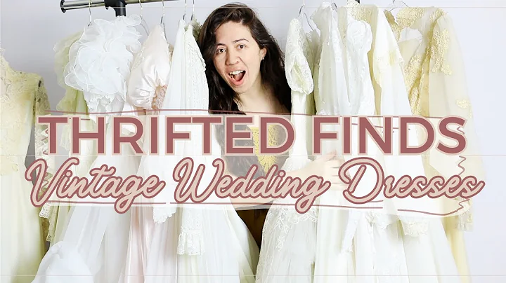 I Thrifted VINTAGE WEDDING DRESSES | Thrift Haul!✨