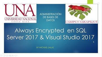Always Encrypted  en SQL Server 2017 & Visual Studio 2017