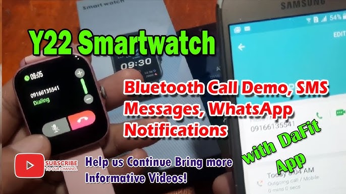 Glory Fit Smart watch - Bluetooth Call Demo, SMS and App Demo 