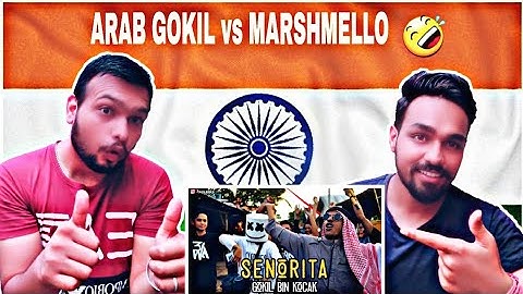 Indian reaction on SENORITA - ARAB GOKIL vs Marshmello Ngawur MANTAV! | 3way asiska Cover