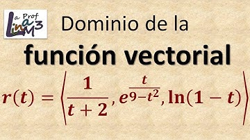 Dominio de una función vectorial | Función r(t) | La Prof Lina M3