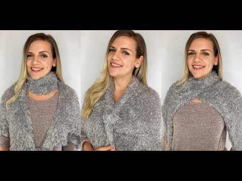 Tres formas de llevar una bufanda de tubo elástica - YouTube