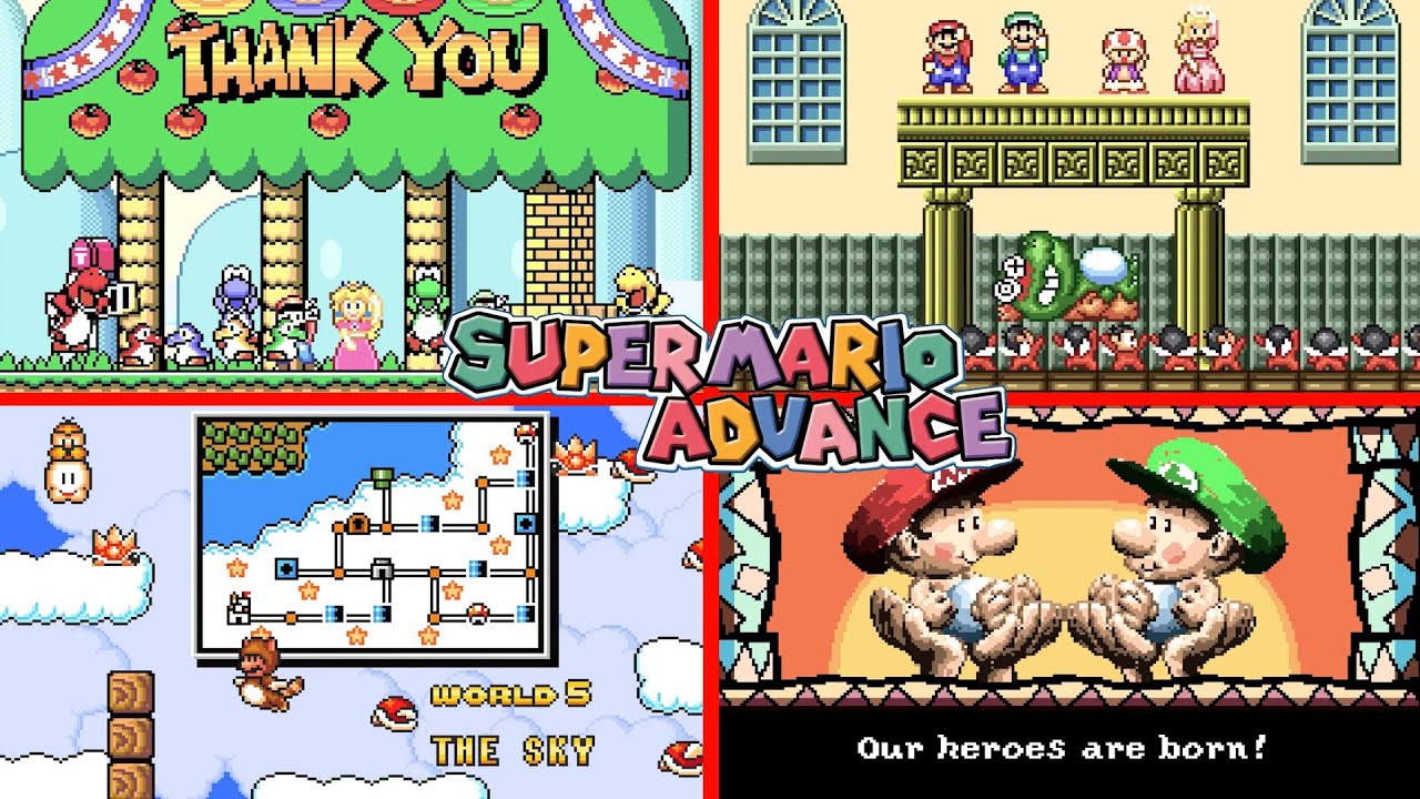 SUPER MARIO ADVANCE SERIES - All Endings