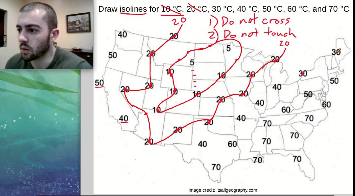 draw isolines with an interval of 1 - moneyneed86efb1d