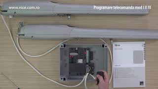Programare Telecomanda Nice Mod I II III
