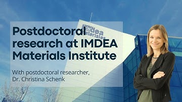 Postdoctoral research at IMDEA Materials Institute with Christina Schenk.