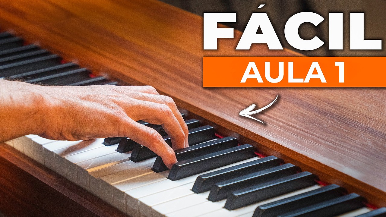 Como tocar Teclado - Aula 1 para iniciantes (Fácil e com PDF)