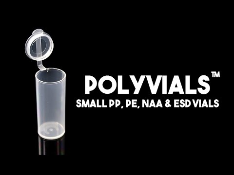 Polyvials™: Small PP, PE, NAA & ESD Plastic Vials