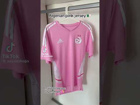 ALGERIA PINK JERSEY Algeria Football Soccer Mahrez Adidas Bennacer Aouar Pink Jersey