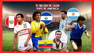 ¡Este es el MEJOR FUTBOLISTA de la HISTORIA DE CADA PAÍS de América!