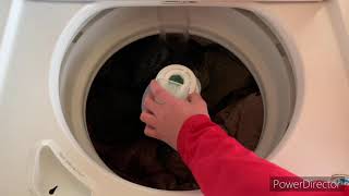 110.22102310 Kenmore Series 400 Washer Deep Wash Cycle Washibg A Huge Blanket...
