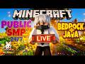 🔴 24/7 Minecraft Public SMP LIVE | Java + Bedrock | Cracked Server #minecraftsmp #shortsfeedlive